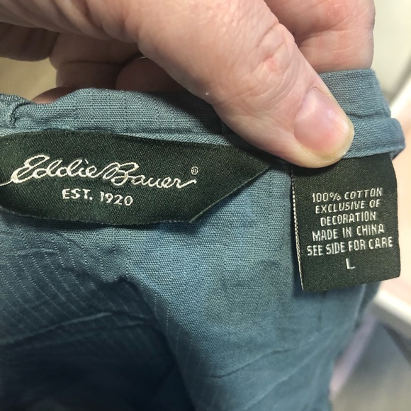 Eddie Bauer ladies light spring hooded coat size large - Picture 5 of 5